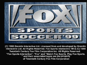 FOX Sports Soccer 99 (US) screen shot title